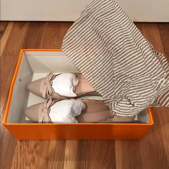 KATE SPADE ELENI FLEX SCALLOPED FLATS PALE PINK - Picture 6 of 6